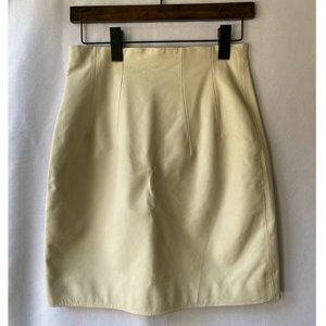 Top Shop X Unique - White Mini Leather Skirt